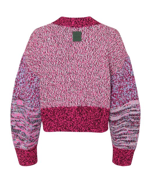 Loewe Purple Puff Sleeve Sweater