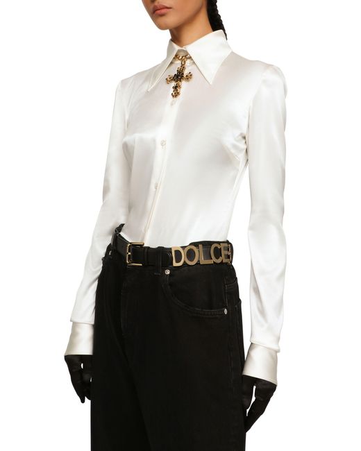 Dolce & Gabbana Black Kim Dolce&gabbana Calfskin Belt