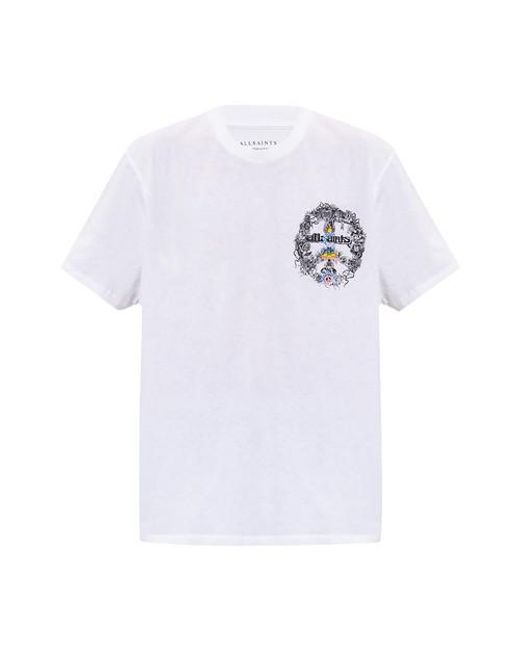 AllSaints Multicolor 'chancer' T-shirt for men