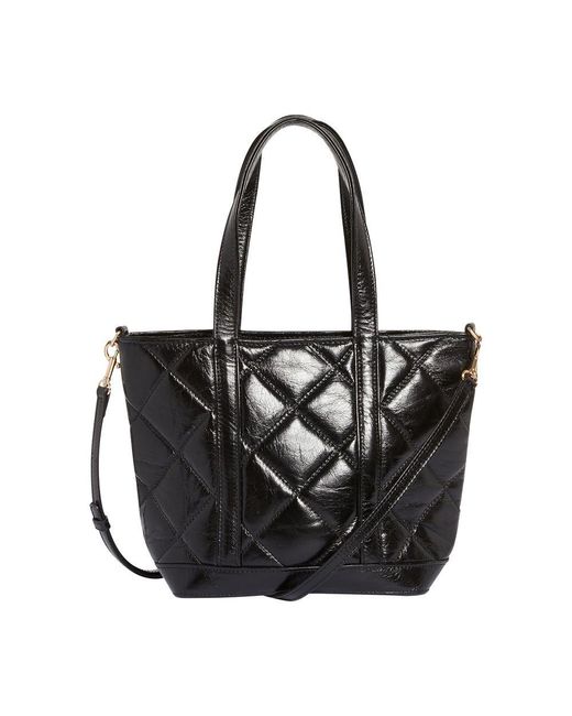 Vanessa Bruno Black S Quilted Leather Tote Bag