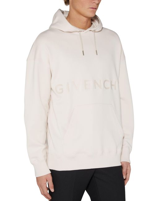 Givenchy White 4G Hoodie for men