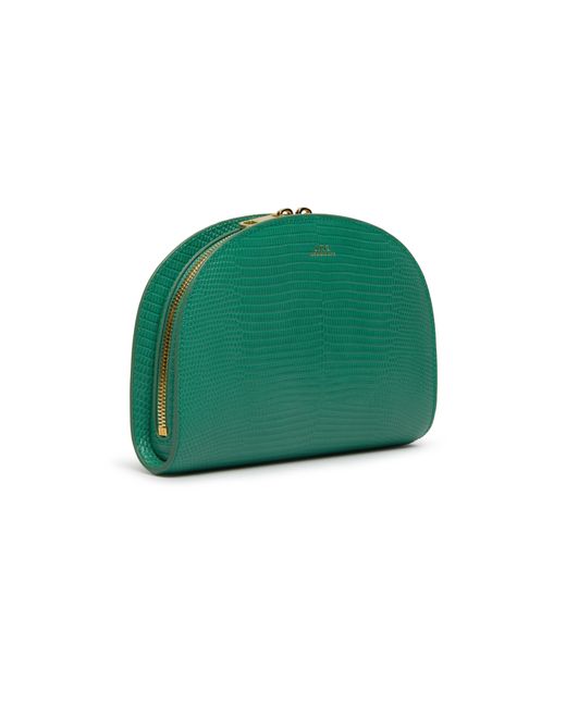 A.P.C. Green Demi-Lune Clutch Bag