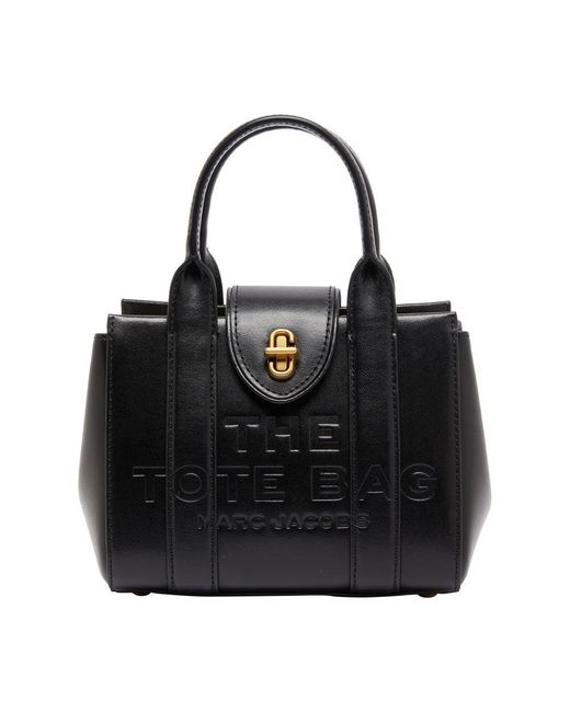 Marc Jacobs Black The Crossbody Tote Leather Bag