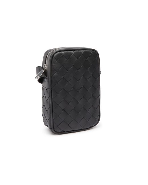 Pochette Pour Téléphone Zippé Intrecciato Bottega Veneta pour homme en coloris Black
