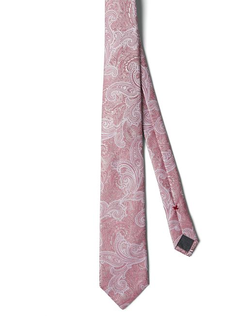 Brunello Cucinelli Purple Silk Necktie for men