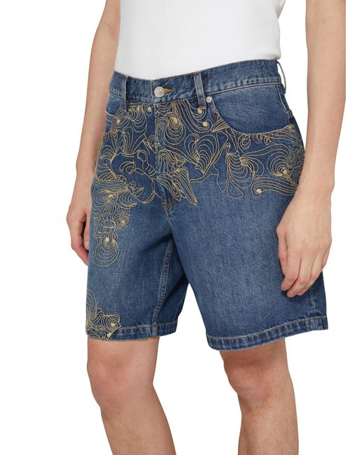 Isabel Marant Blue Jerryl Denim Shorts for men