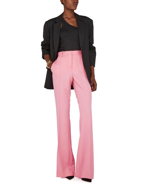 Versace Pink Flare Suit Trousers