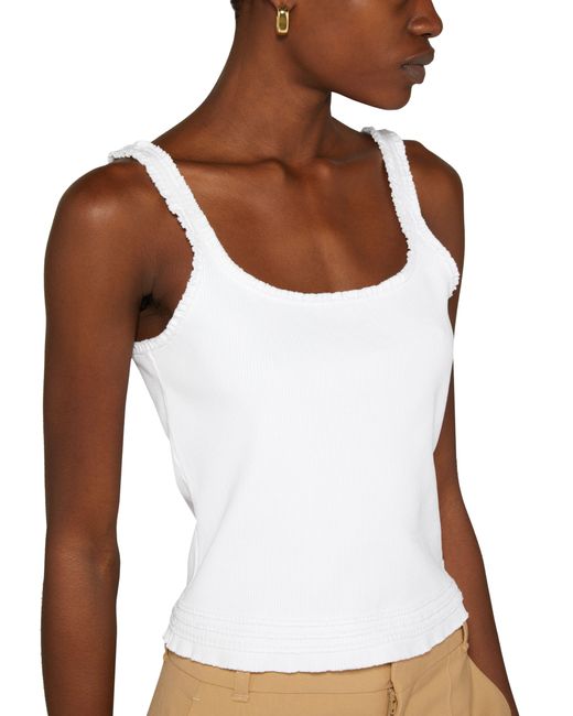 Chloé White Cropped Vest Top
