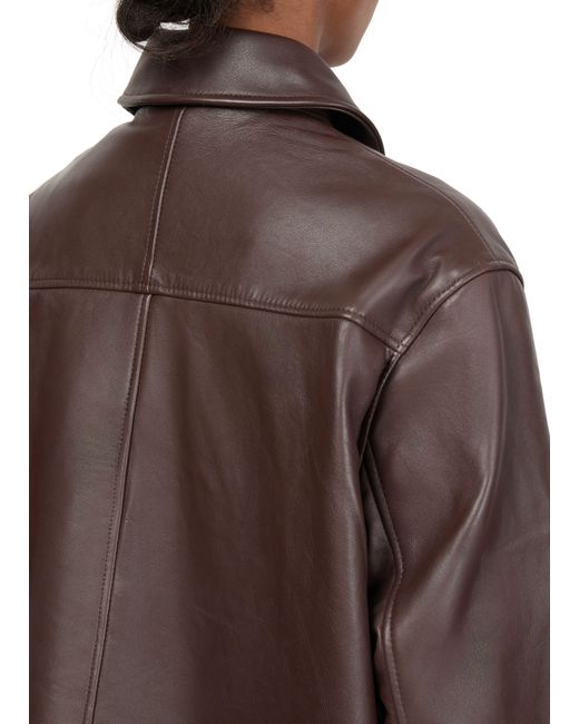 Soeur Brown Vincenzo Leather Jacket