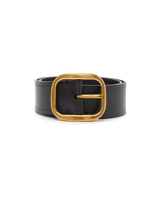 Loewe Black Soft, Rounded Leather Belt