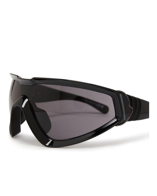 Rick Owens Gray X Moncler - Shiny Wrapid Sunglasses for men