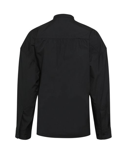 Lemaire Black Shirt With Twist Detail