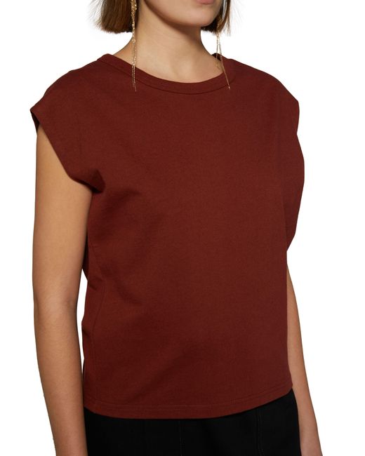 Lemaire Red Sleeveless T-shirt