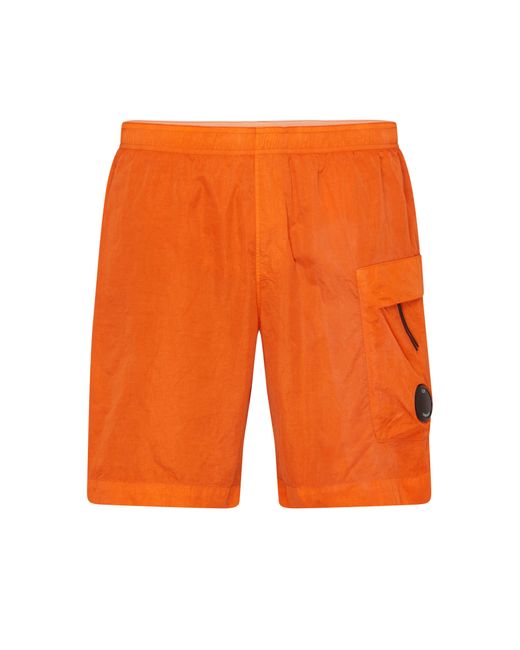 C P Company Orange Eco-Chrome R Utility Swim Shorts for men