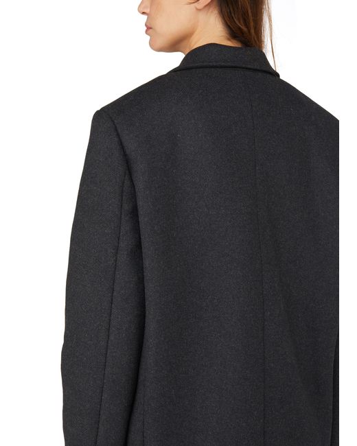 Rohe Black Asymmetric Wool Blazer