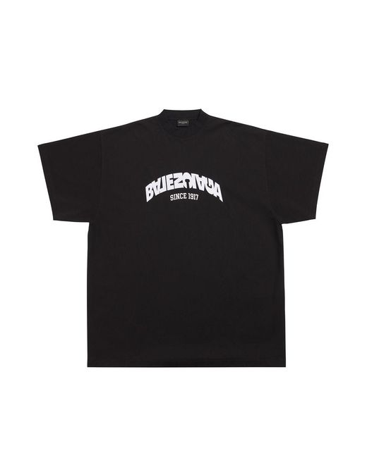 Balenciaga Black Back Flip Oversize T-shirt