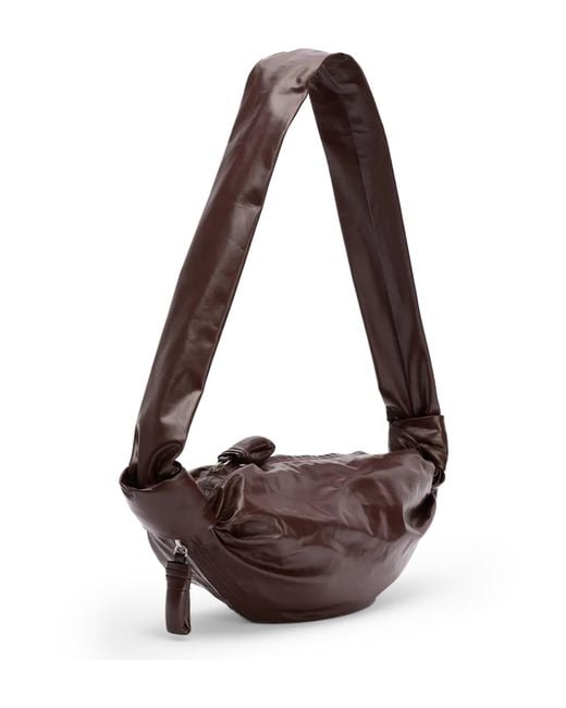 Lemaire Brown Croissant Soft Small Bag