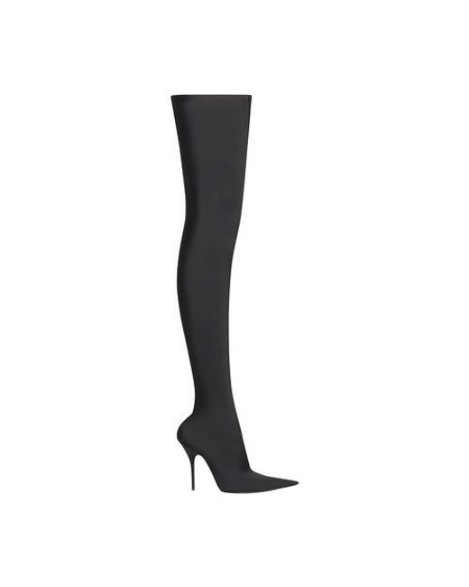 Balenciaga Knife 110mm Over-the-knee Boots in Black | Lyst UK