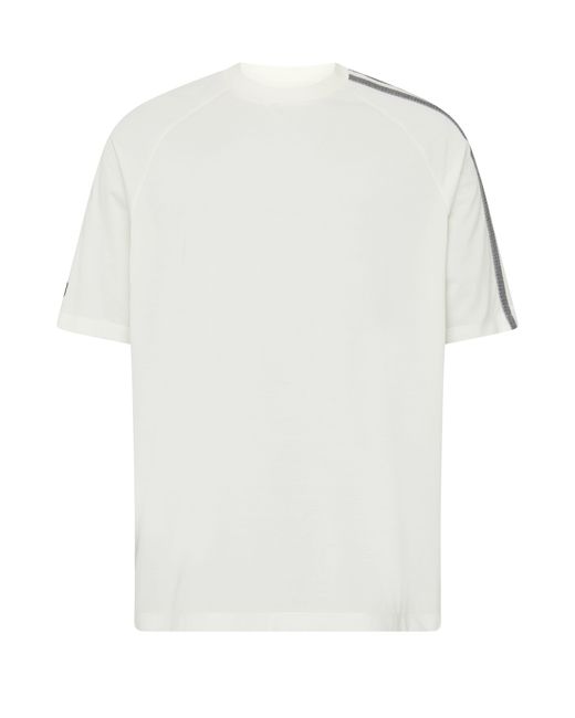 Y-3 White Short-sleeved T-shirt With 3 Bands for men