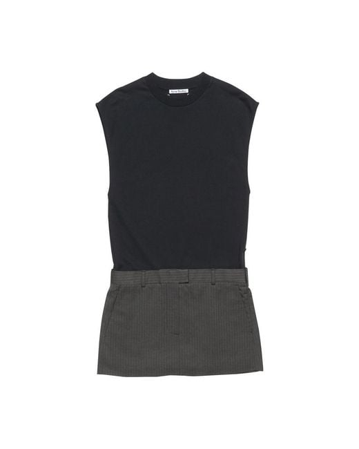 Mini Robe Acne en coloris Black