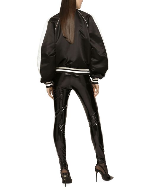 Dolce & Gabbana Black High-waisted Jersey Pants