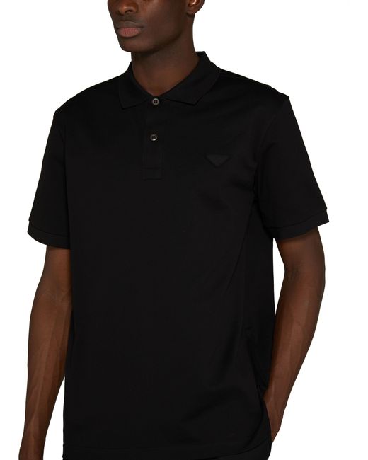 Prada Pikee-Poloshirt in Black für Herren