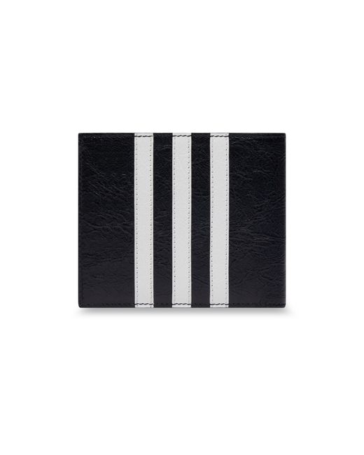 / Adidas - Portefeuille carré à volet Balenciaga pour homme en coloris Black