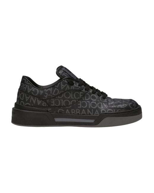 Dolce & Gabbana Black New Roma Sneaker for men