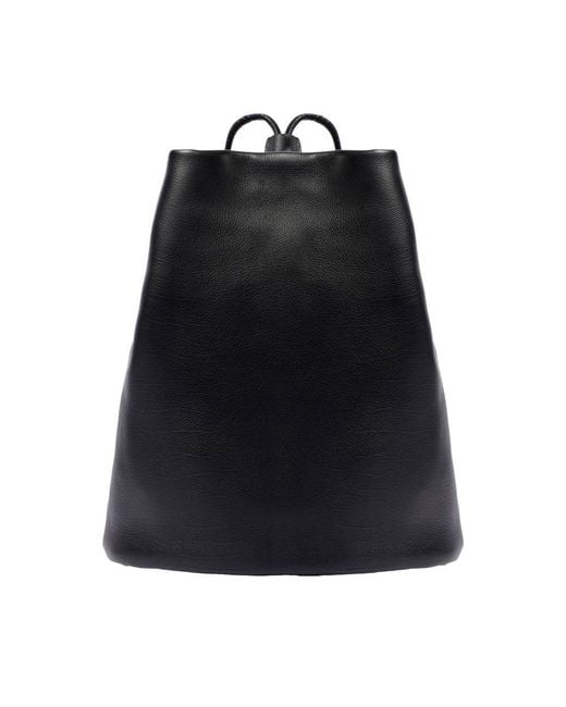 The Row Black Joe Leather Backpack