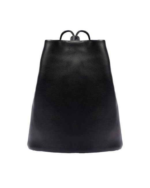 The Row Black Joe Leather Backpack