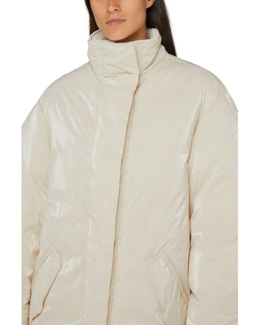 MARANT ETOILE Debby Puffer Jacket in Natural | Lyst