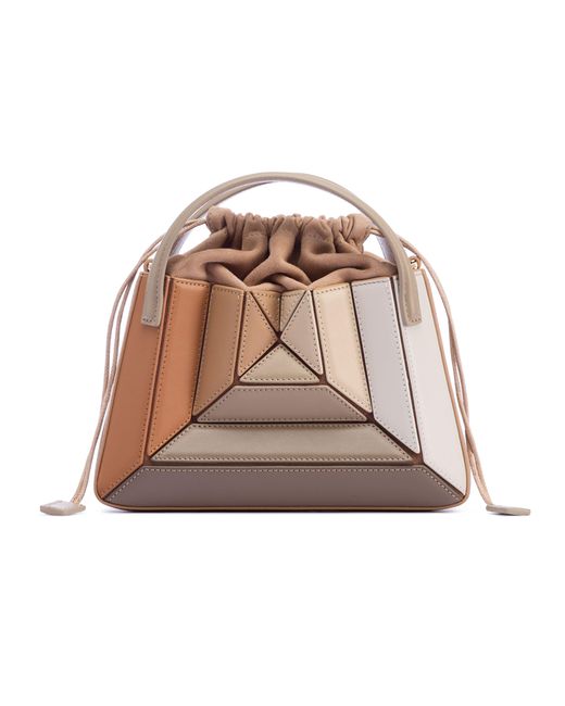 Mlouye Brown Cabas-Tasche Sera Mini