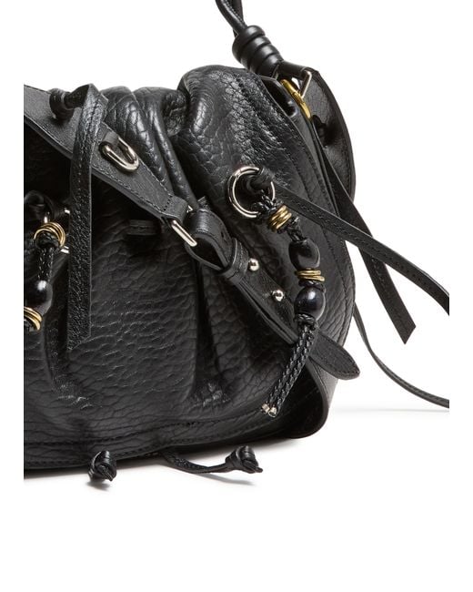 Isabel Marant Black Schultertasche Bolton