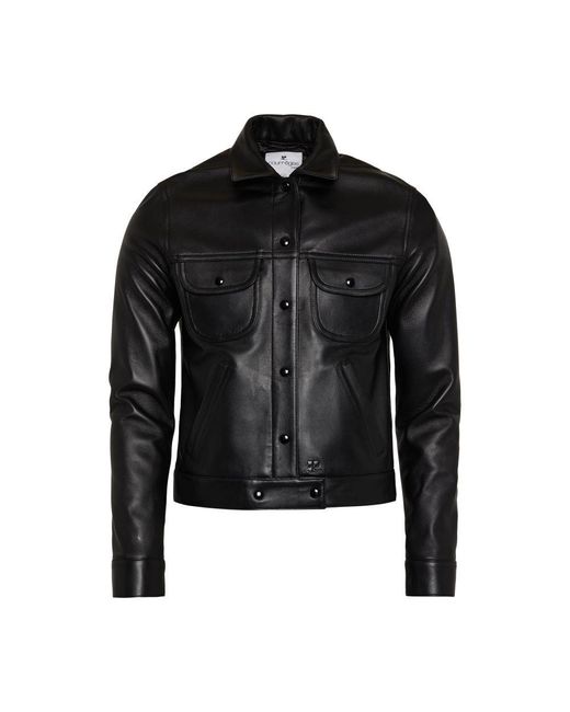 Courreges Black Vintage Workwear Jacket for men