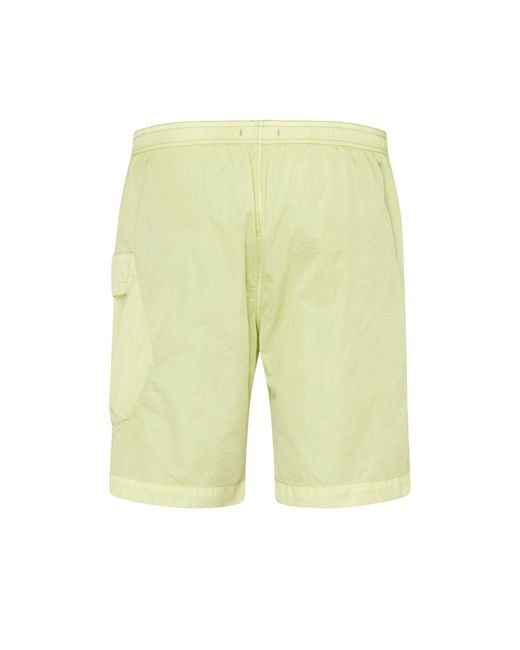 C P Company Yellow Eco-Chrome R Utility Swim Shorts for men