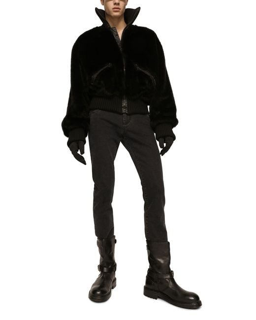 Dolce & Gabbana Stretch-Jeans Skinny Fit in Black für Herren