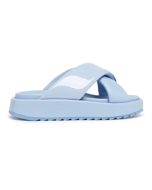 GIA COUTURE Blue Flat Sandals