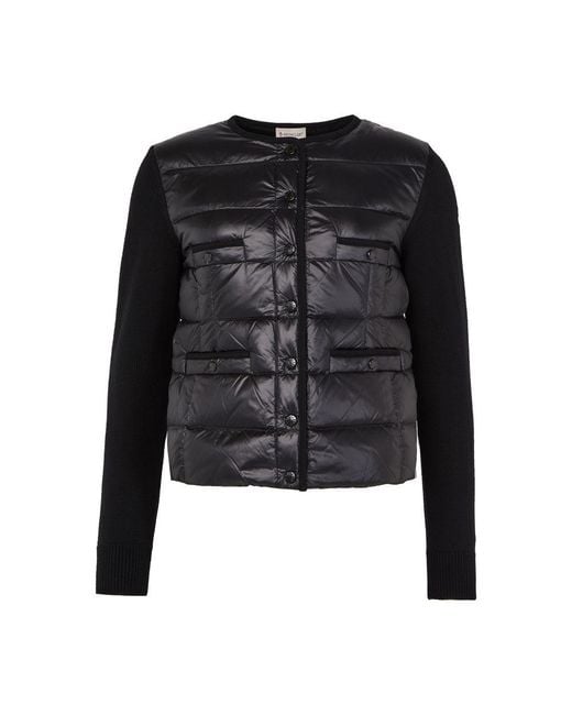 Moncler Black Bi-Material Jacket