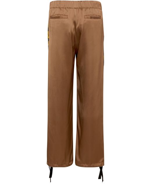 Versace Brown Heritage Print Large Pants for men