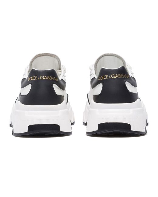 Dolce & Gabbana Black Sneakers Daymaster aus Nappaleder