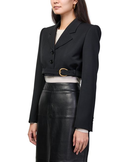 Chloé Black Cropped Blazer