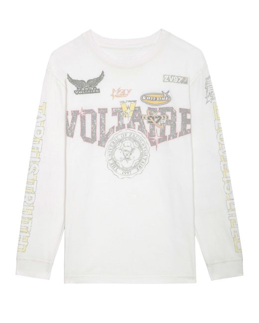 T-Shirt Noane Voltaire Zadig & Voltaire en coloris White