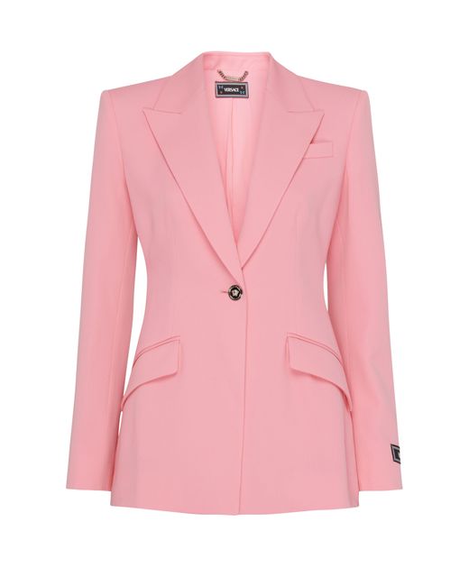 Versace Pink Fitted Blazer Jacket