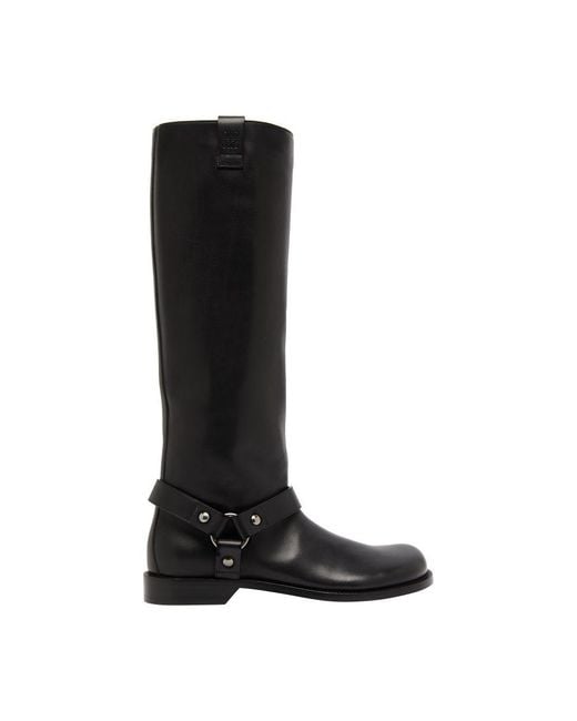 Loewe Black Campo High Biker Boots
