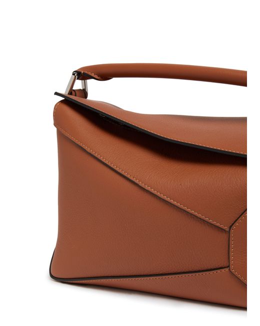 Loewe Brown Kleine Puzzle Edge Tasche