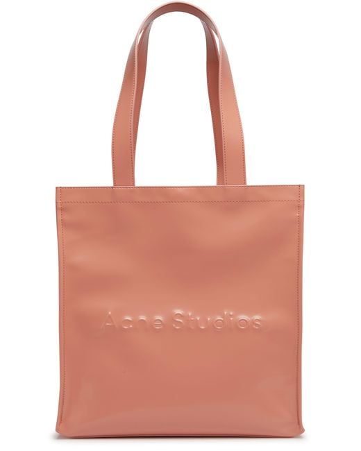 Acne Pink Tote Bag With Logo for men