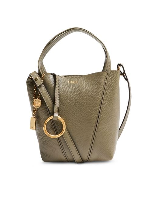 Chloé Green Small Chloé Spin Tote Bag