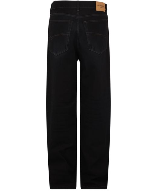 Balenciaga Black Wide-leg Jeans