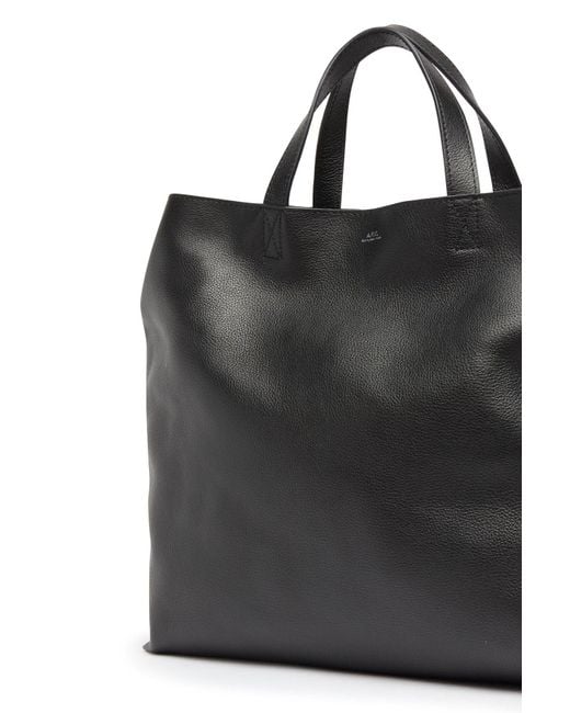 極美品 A.P.C. CABAS MAIKO MEDIUM TOTE ブラック A.P.C. APC アーペーセー トートバッグ cabas maiko medium