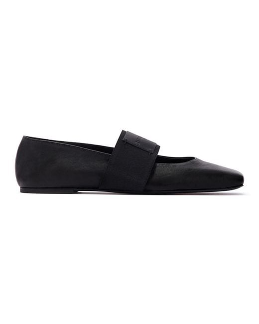 Givenchy Black Sliced Square Ballet Flats